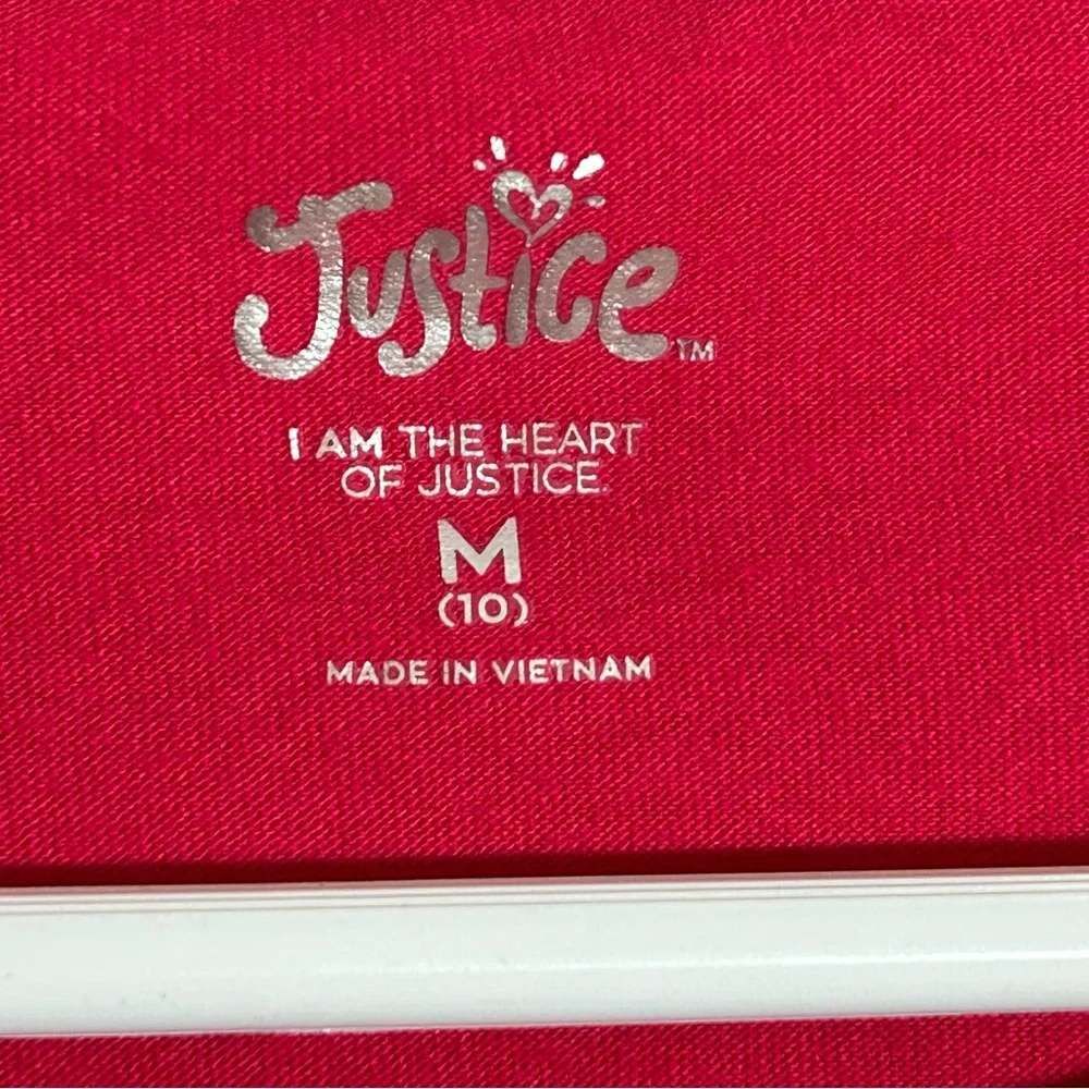 Justice‎ girls youth sneaker tee medium 10